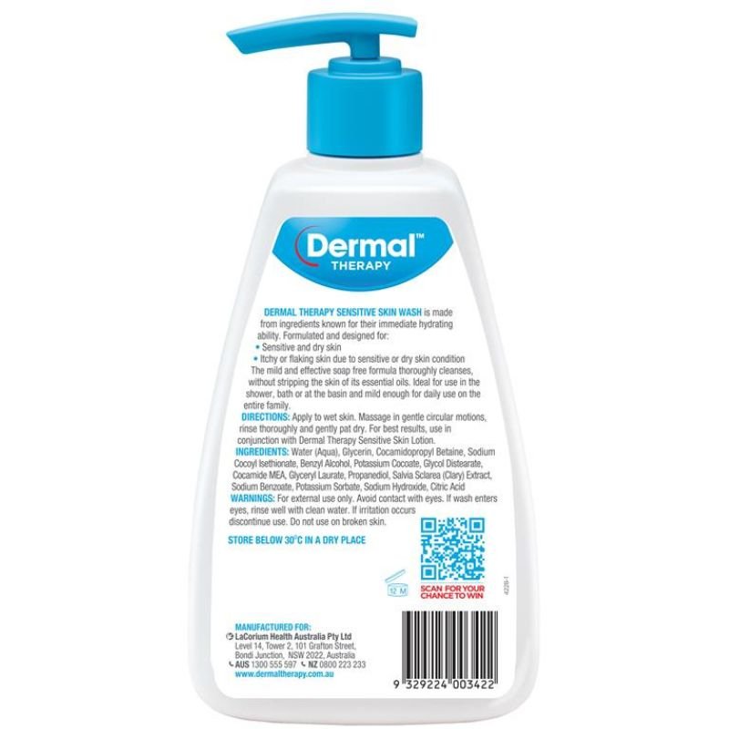 Dermal Therapy Sensitive Skin Wash 1.1 Litre