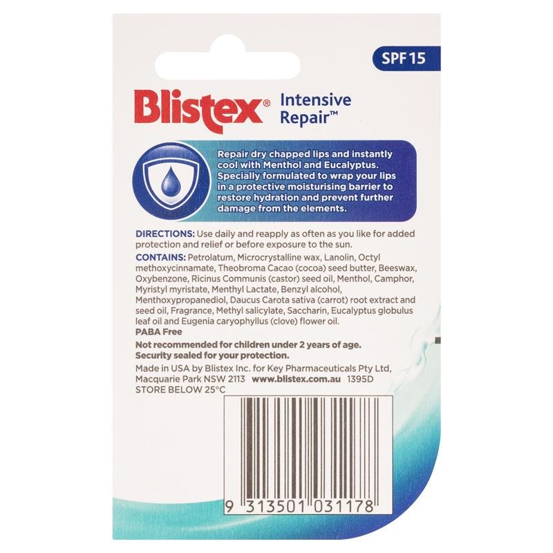 [Expiry: 01/2026] Blistex Lip Balm Intensive Repair Pot 7g