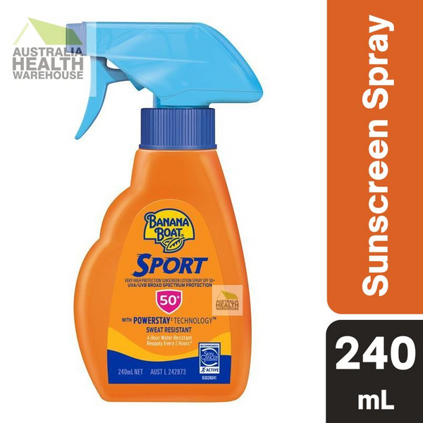 [Expiry: 11/2025] Banana Boat Sport Sunscreen SPF 50+ Trigger Spray 240mL