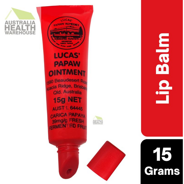 Lucas' Papaw Ointment - New 15gm Tube with Lip Applicator - Lucas Papaw  Remedies