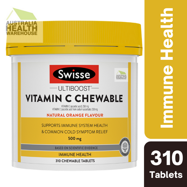 [Expiry: 08/2025] Swisse Ultiboost Vitamin C Chewable 310 Tablets