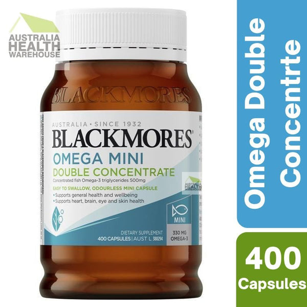 [Expiry: 02/2026] Blackmores Omega Mini Double Concentrate 400 Capsules