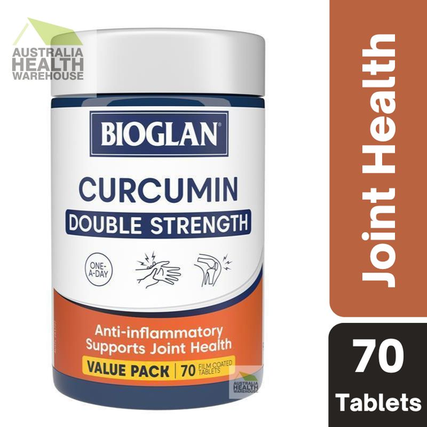 [Expiry: 07/2026] Bioglan Curcumin Double Strength 1200mg 70 Tablets