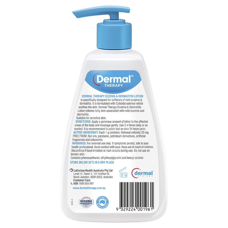 [Expiry: 04/2025] Dermal Therapy Eczema & Dermatitis Lotion 250mL