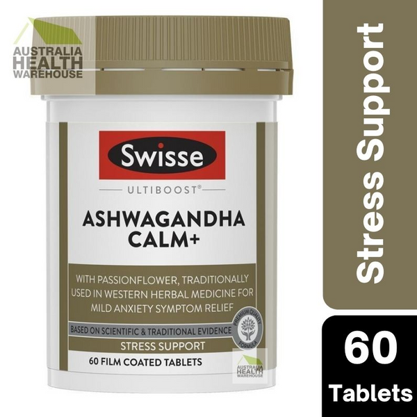 Swisse Ultiboost Ashwagandha Calm+ 60 Tablets September 2025