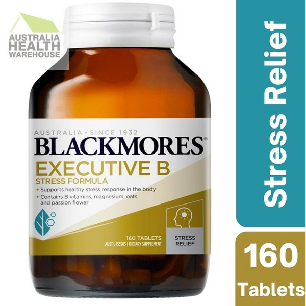 Blackmores Executive B Stress Formula 160 Tablets September 2024