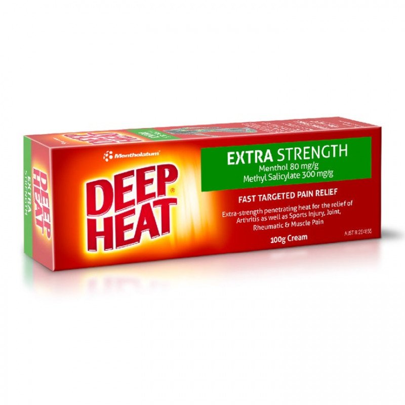 [Expiry: 08/2026] Deep Heat Extra Strength Cream 100g