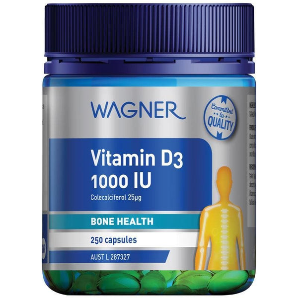 [Expiry: 07/2026] Wagner Vitamin D3 1000IU 250 Capsules