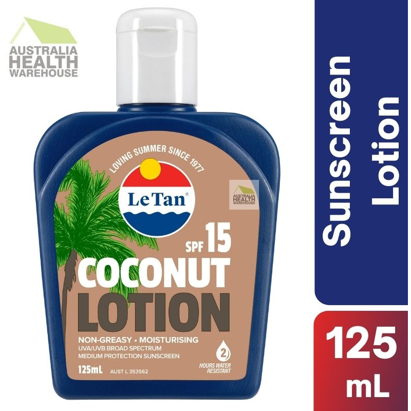 [Expiry: 01/2025] Le Tan SPF 15 Coconut Sunscreen Lotion 125mL