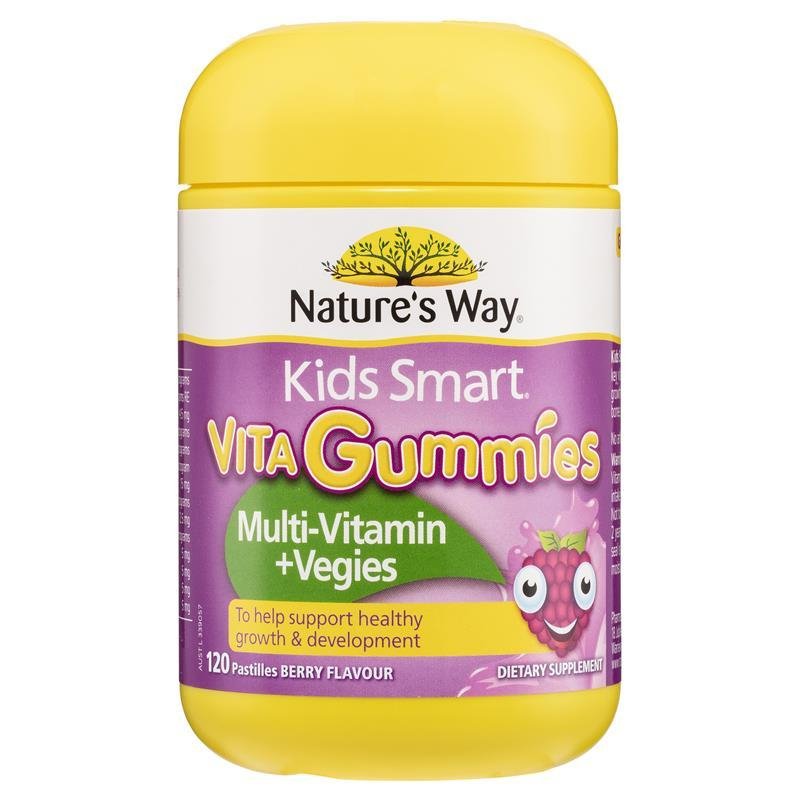 [CLEARANCE: 09/2024] Nature's Way Kids Smart Vita Gummies Multi Vitamin & Vegies 120 Pastilles
