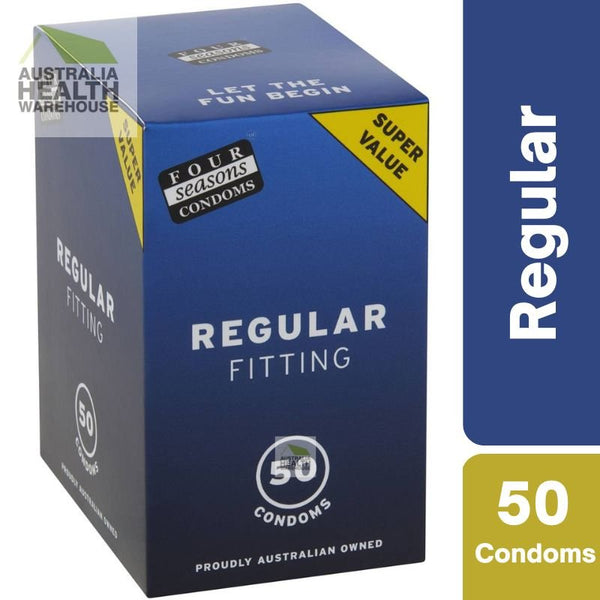 [Expiry: 12/2025] Four Seasons Condoms Regular Fitting 50 Pack