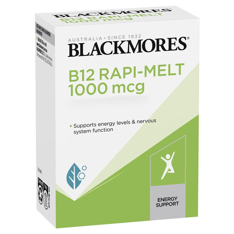[CLEARANCE EXPIRY: 05/2024] Blackmores B12 Rapi-Melt 1000 mcg 60 Melts