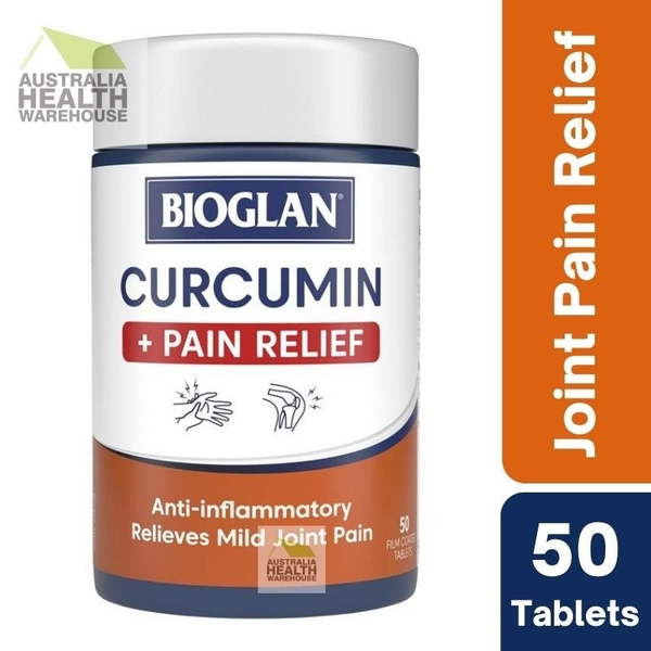 [Expiry: 08/2025] Bioglan Curcumin Plus Pain Relief 50 Tablets