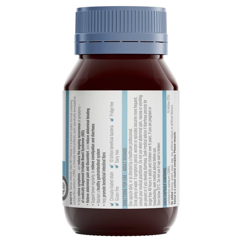 [Expiry: 08/2024] Swisse Ultibiotic Daily IBS Probiotic 30 Capsules