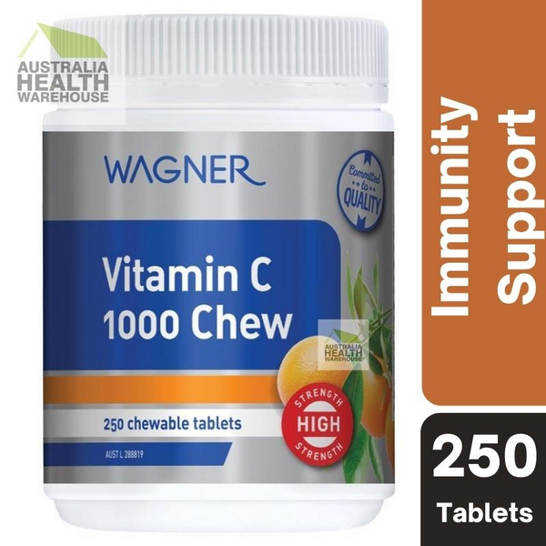 [Expiry: 08/07/2025] Wagner Vitamin C 1000 Chewable 250 Tablets