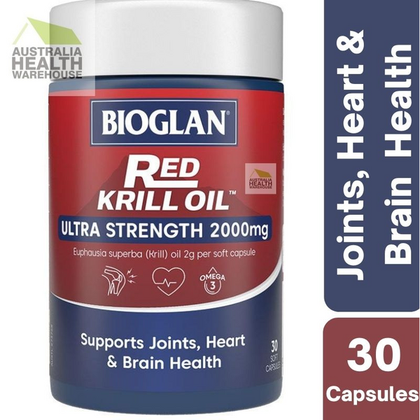 [Expiry: 04/2026] Bioglan Red Krill Oil 2000mg 30 Capsules