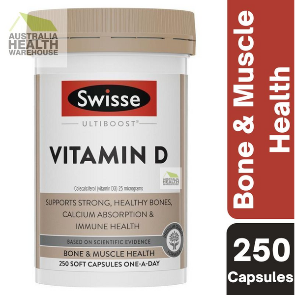 [Expiry: 07/2025] Swisse Ultiboost Vitamin D 250 Capsules