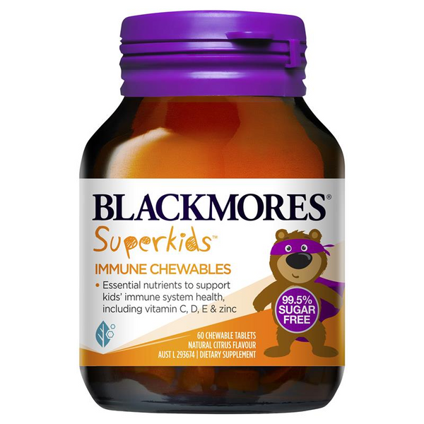 Blackmores Superkids Immune Chewables 60 Tablets March 2025