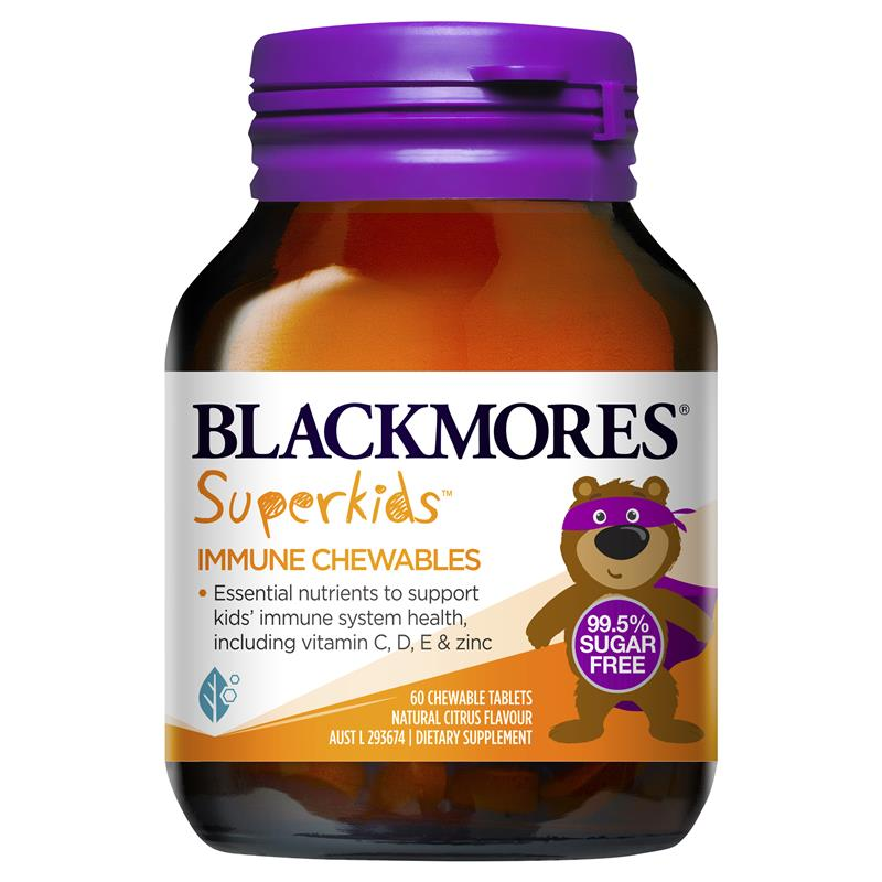 [Expiry: 03/2025] Blackmores Superkids Immune Chewables 60 Tablets