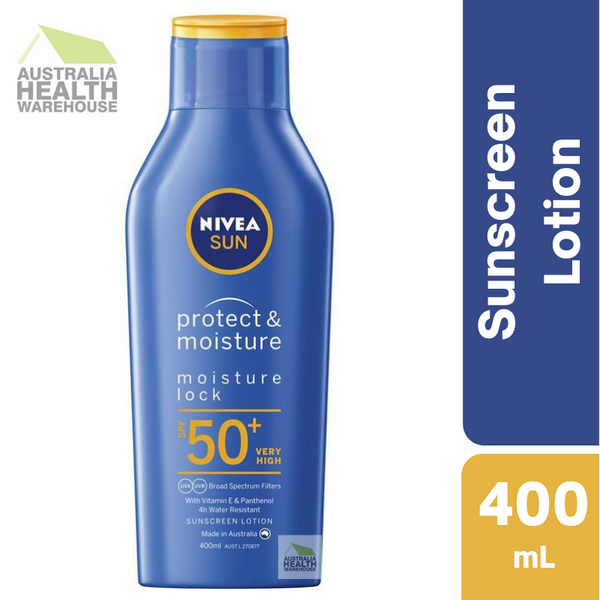 [Expiry: 09/2025] Nivea Sun Protect & Moisture Sunscreen SPF50+ Lotion 400mL