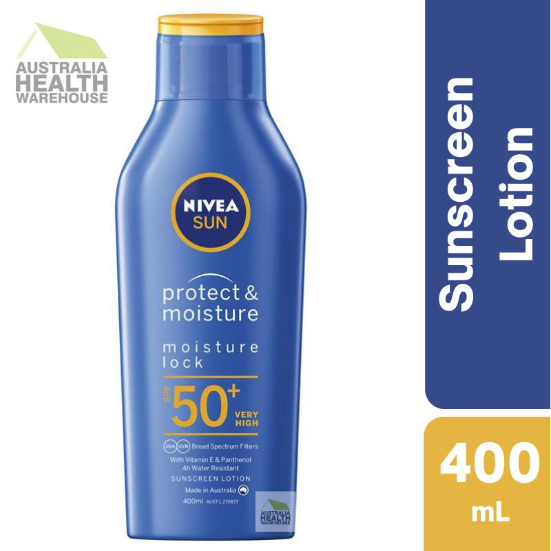 [Expiry: 05/2026] Nivea Sun Protect & Moisture Sunscreen SPF50+ Lotion 400mL