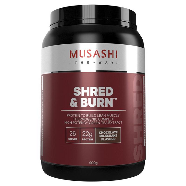 [Expiry: 04/2025]  Musashi Shred & Burn Chocolate 900g