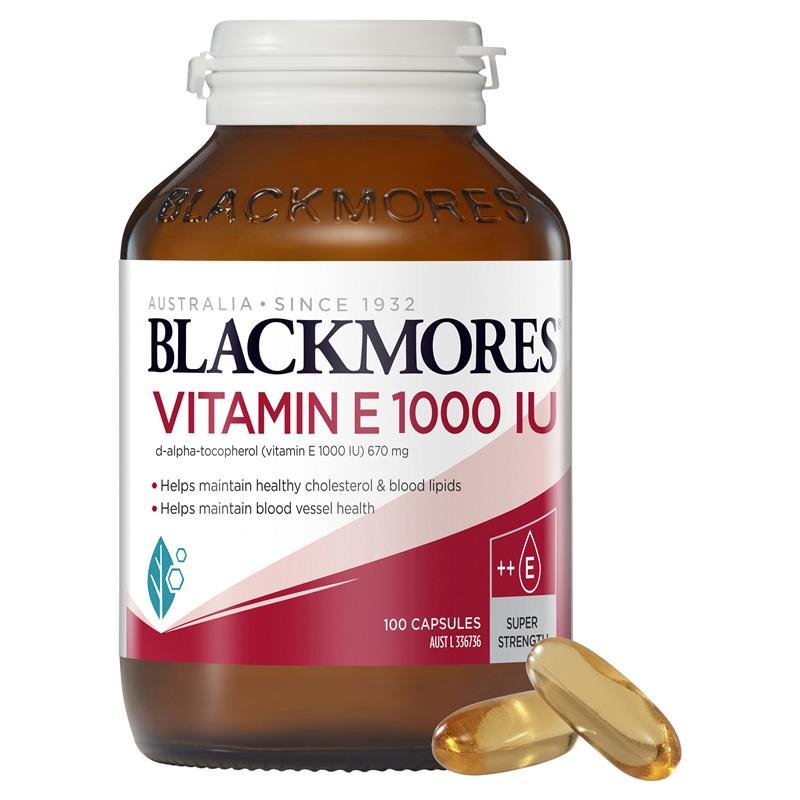 [Expiry: 04/2025] Blackmores Vitamin E 1000IU 100 Capsules