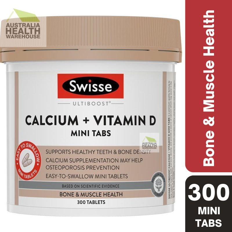 [Expiry: 07/2026] Swisse Ultiboost Calcium + Vitamin D 300 Mini Tablets
