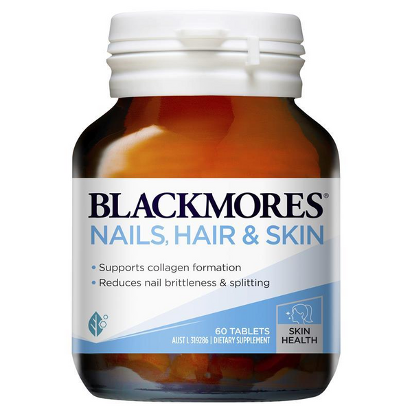 [CLEARANCE] Expiry: 18/07/2024 Blackmores Nails Hair & Skin 60 Tablets