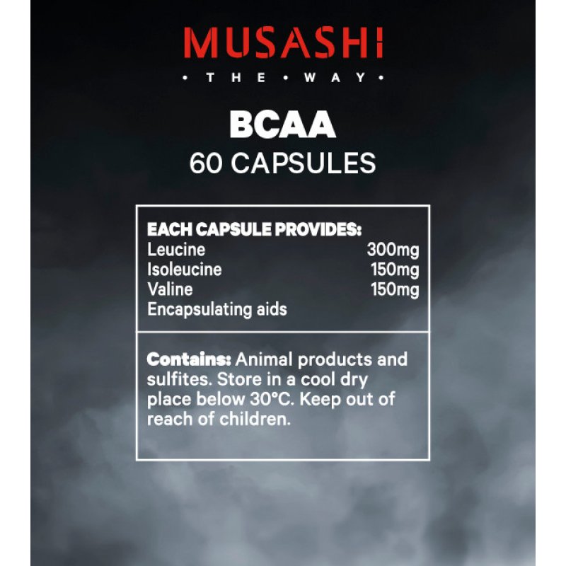 Musashi BCAA 60 Capsules February 2026