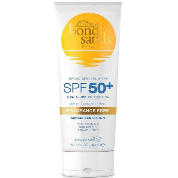 [Expiry: 09/2026] Bondi Sands SPF 50+ Sunscreen Lotion Fragrance-Free 150mL