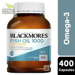 [Expiry: 11/2025] Blackmores Odourless Fish Oil 1000mg 400 Capsules