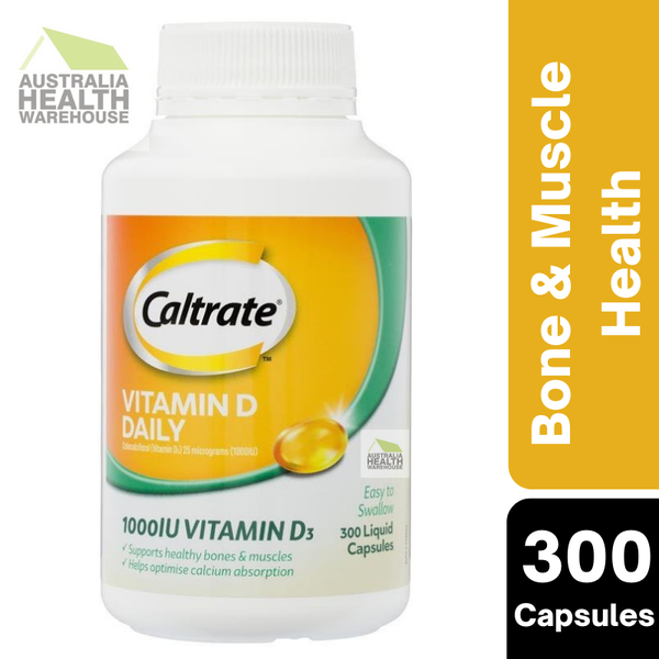 [Expiry: 11/2024] Caltrate Vitamin D 1000iu 300 Capsules