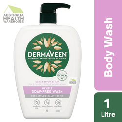 [Expiry: 05/2026] DermaVeen Extra Hydration Gentle Soap-Free Wash 1 Litre