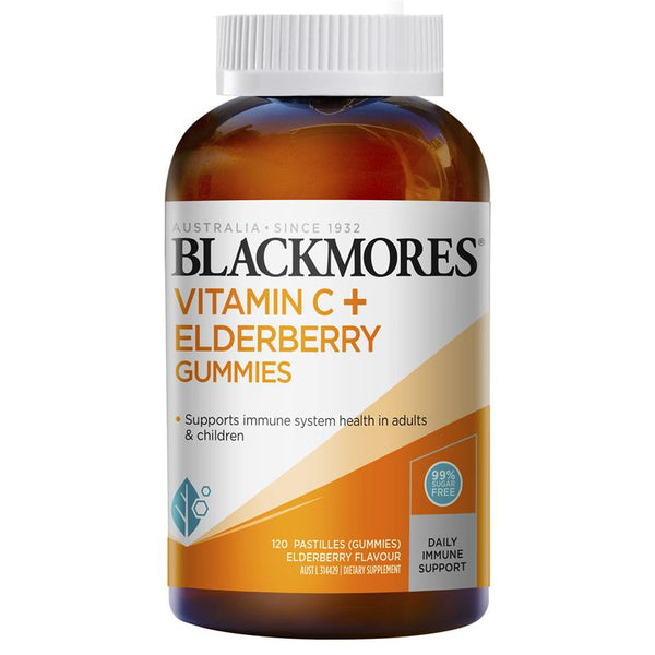 Blackmores Vitamin C + Elderberry 120 Gummies September 2024