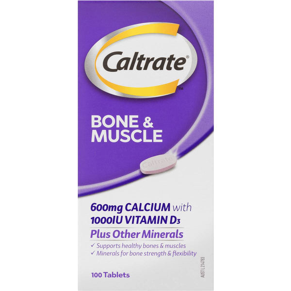 Caltrate Bone & Muscle 100 Tablets-Supplement-Caltrate-Australia Health Warehouse