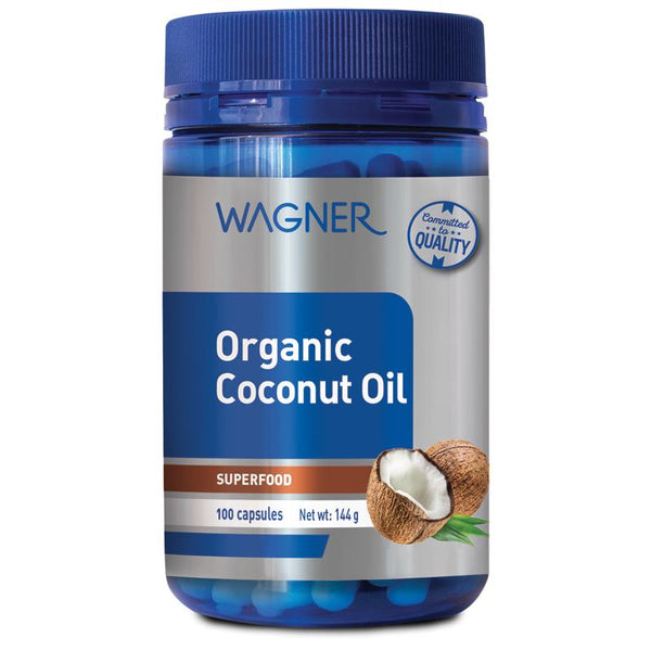 Wagner Organic Coconut Oil 100 Capsules January 2024