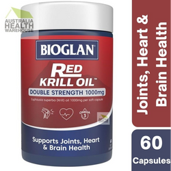 [Expiry: 05/2026] Bioglan Red Krill Oil Double Strength 1000mg 60 Capsules