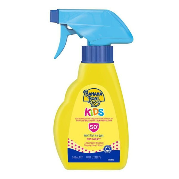 [Expiry: 12/2025] Banana Boat Kids Sunscreen SPF 50+ Trigger Spray 240mL