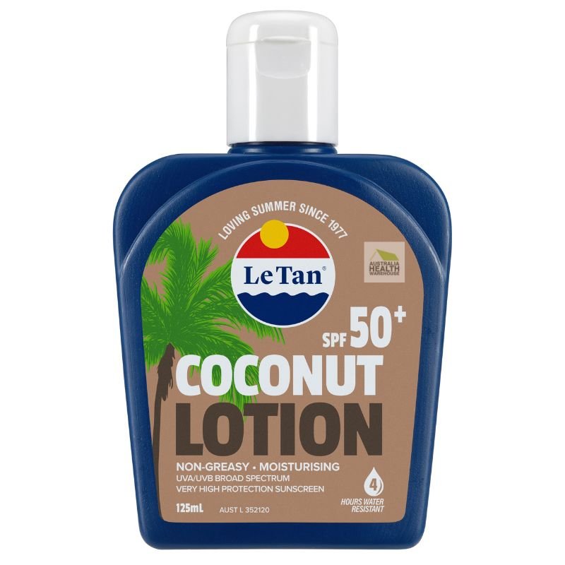 [Expiry: 10/2025] Le Tan SPF 50+ Coconut Sunscreen Lotion 125mL