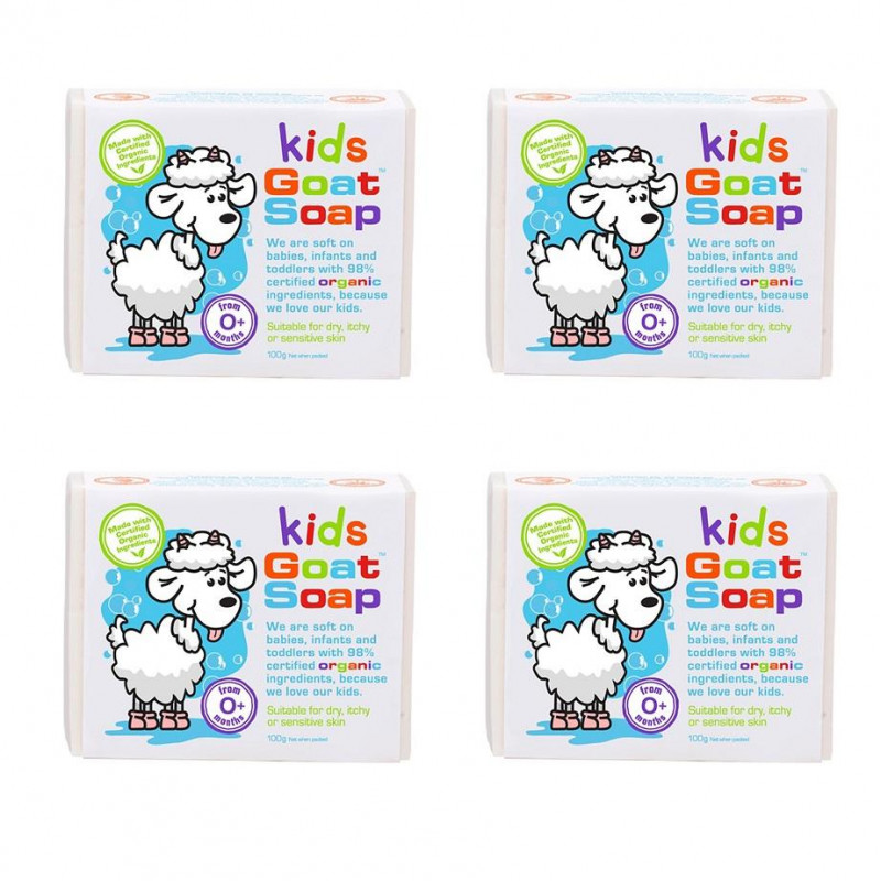 Goat Soap Kids Value Pack (4 x 100g Soap Bars)