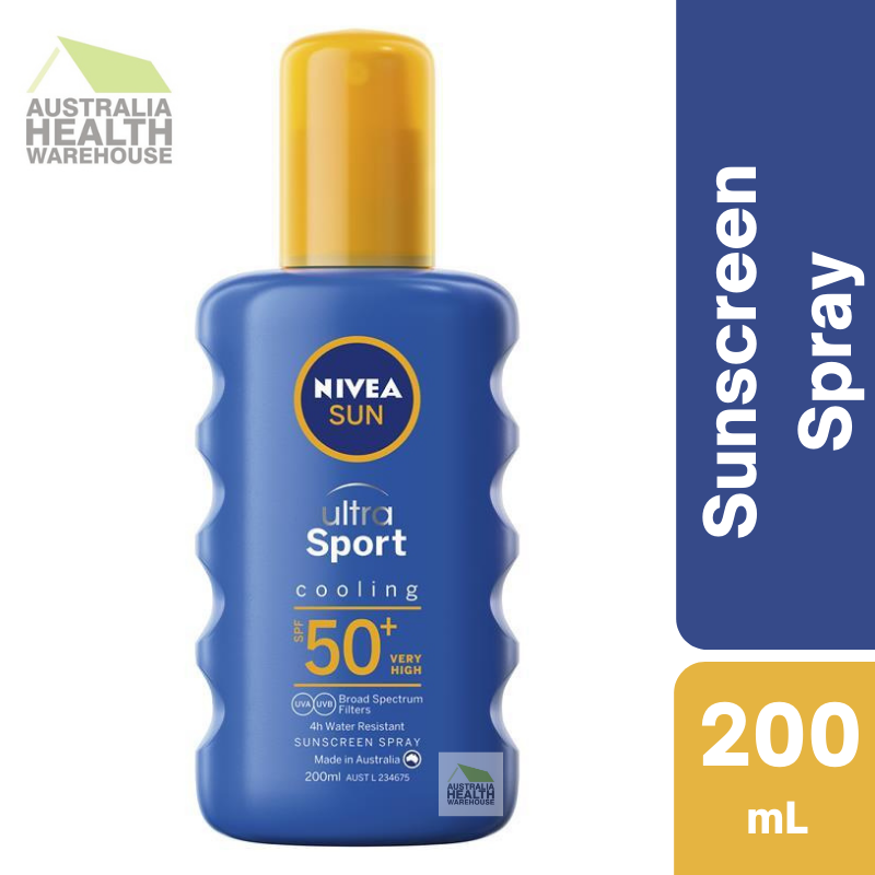 [Expiry: 07/2025] Nivea Sun SPF 50+ Ultra Sport Protect Cooling Sunscreen Spray 200mL