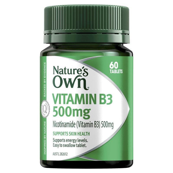 [Expiry: 09/2026] Nature's Own Vitamin B3 500mg 60 Tablets