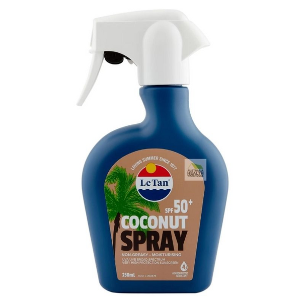 [Expiry: 01/2026] Le Tan  SPF 50+ Coconut Sunscreen Spray 250mL