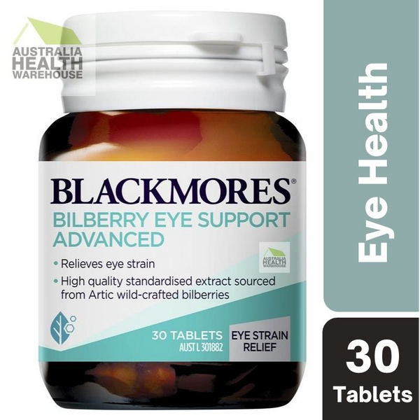 [CLEARANCE EXPIRY: 05/2024] Blackmores Bilberry Eye Support Advanced 30 Tablets