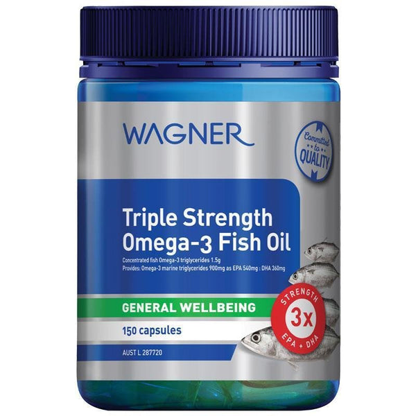[Expiry: 04/2026] Wagner Triple Strength Omega-3 Fish Oil 1500mg 150 Capsules