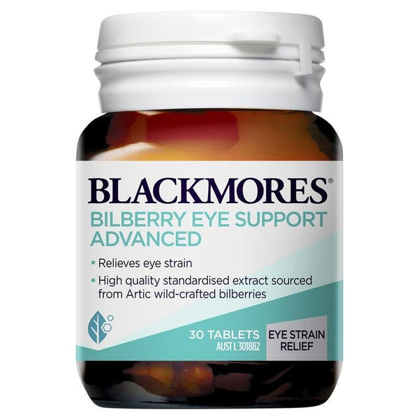 [CLEARANCE EXPIRY: 05/2024] Blackmores Bilberry Eye Support Advanced 30 Tablets
