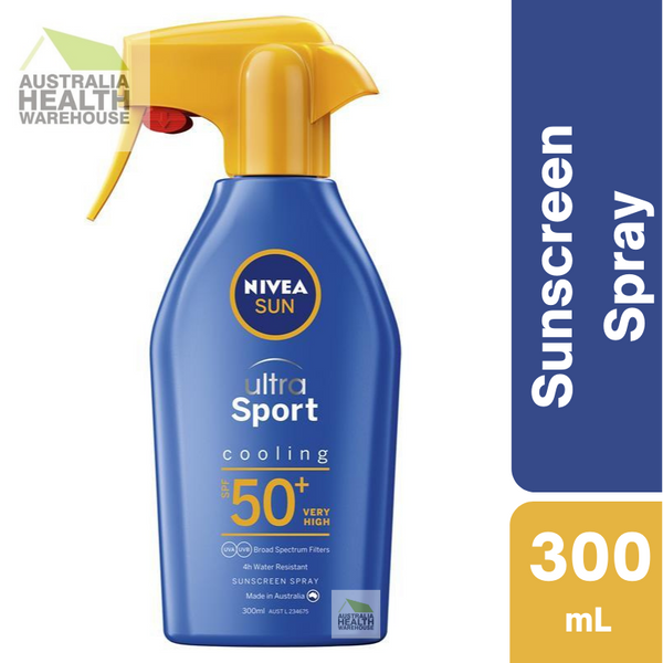 [Expiry: 05/2025] Nivea Sun SPF 50+ Ultra Sport Protect Cooling Sunscreen Trigger Spray 300mL