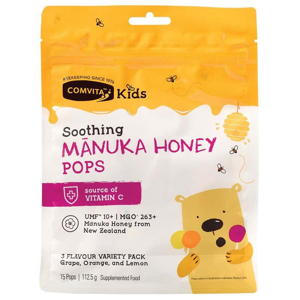 [Expiry: 24/08/2024] Comvita Kids Soothing UMF 10+ Manuka Honey 15 Pops