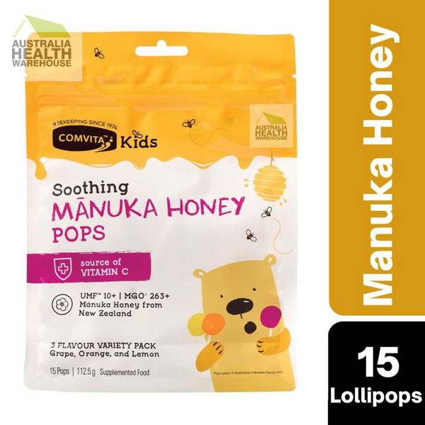 [Expiry: 24/08/2024] Comvita Kids Soothing UMF 10+ Manuka Honey 15 Pops